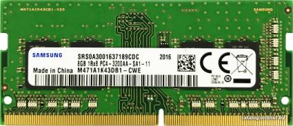 Samsung 8GB DDR4 SODIMM PC4-25600 M471A1K43DB1-CWE - фото